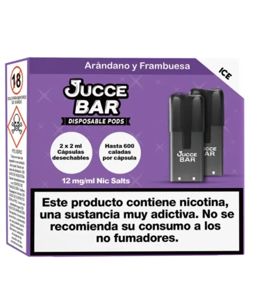 cápsulas desechables Arándanos y Frambuesa